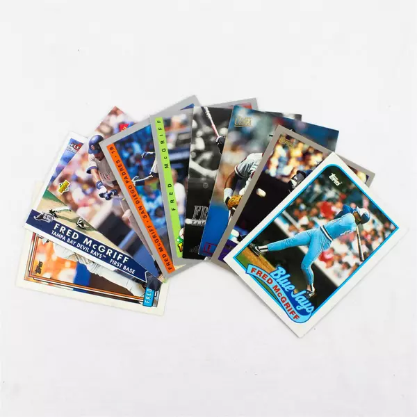 Lot of 9 Fred McGriff Baseball Cards Vintage Collector Cards