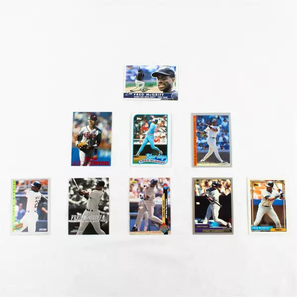 Lot of 9 Fred McGriff Baseball Cards Vintage Collector Cards