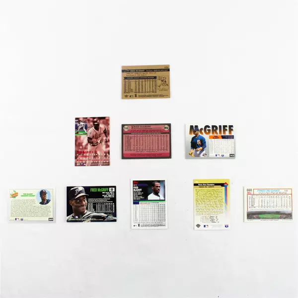 Lot of 9 Fred McGriff Baseball Cards Vintage Collector Cards