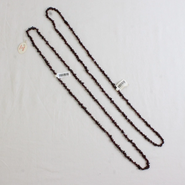 Lot of 5 Small Gemstone Stringed Beads Purple, Black, and Blue