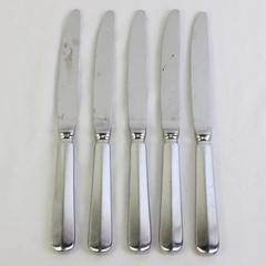 Lot Of 5 Food Network Mint (Stainless) Flatware Dinner Knives 9.5" Long