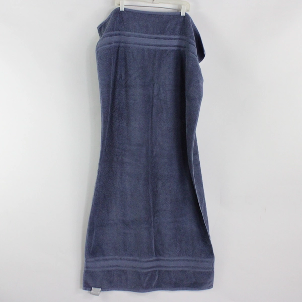 Lot Of 2 Charisma Luxury Towels 1 Blue Bath & 1 White Washcloth 100% Cotton