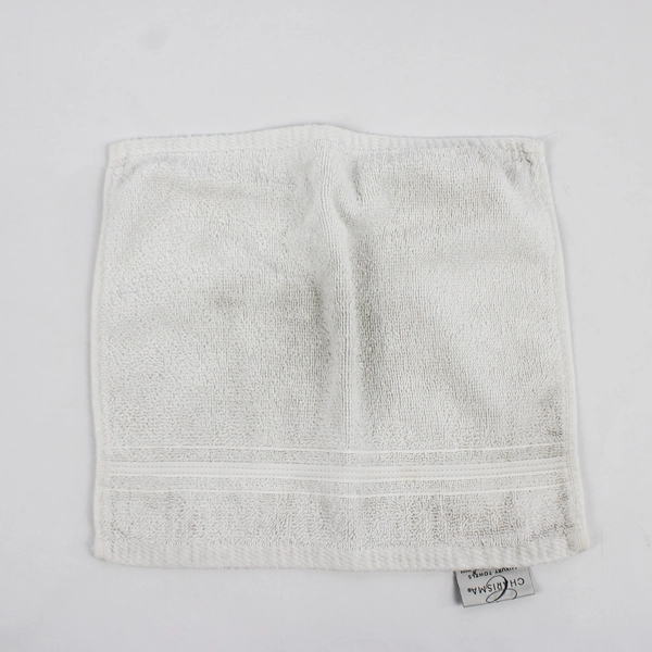 Lot Of 2 Charisma Luxury Towels 1 Blue Bath & 1 White Washcloth 100% Cotton