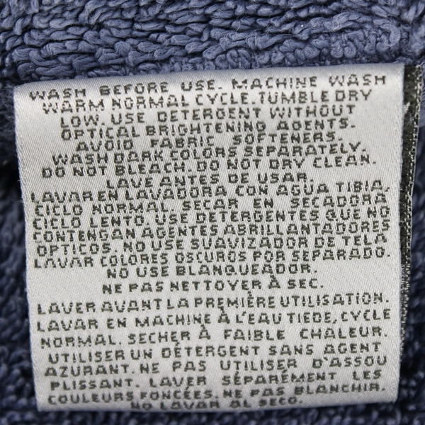 Lot Of 2 Charisma Luxury Towels 1 Blue Bath & 1 White Washcloth 100% Cotton