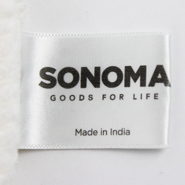 Lot Of 2 White Sonoma Towels Bath & Hand Towel 100% Cotton