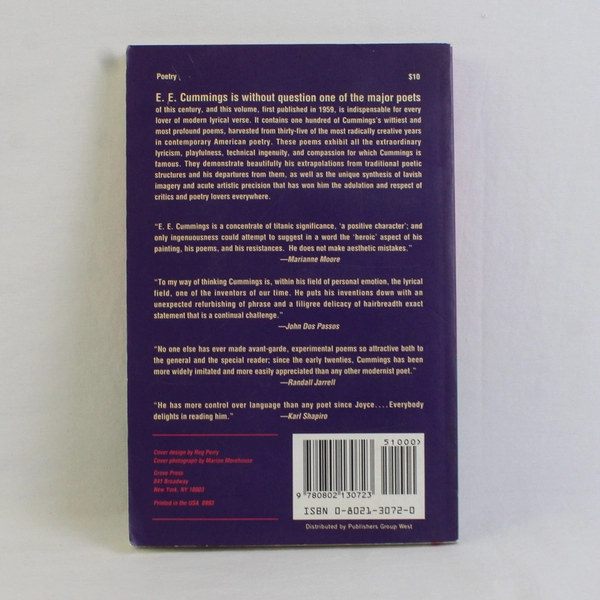 100 Selected Poems by E E Cummings 1959 Paperback Good Condition