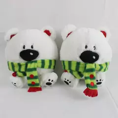 Lot of 2 Rolly Polar Bear Plush 7.5" American Greetings Christmas Stuffed Toy