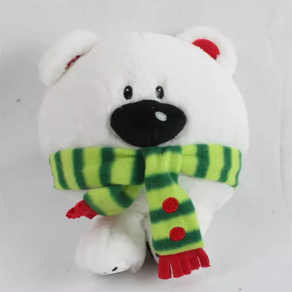 Lot of 2 Rolly Polar Bear Plush 7.5" American Greetings Christmas Stuffed Toy