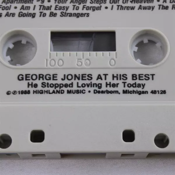 George Jones At His Best He Stopped Loving Her Today 1988 Cassette Tape