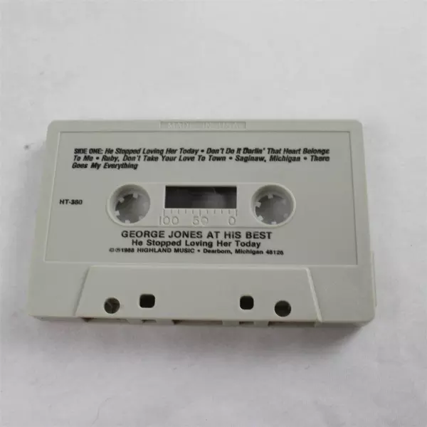 George Jones At His Best He Stopped Loving Her Today 1988 Cassette Tape