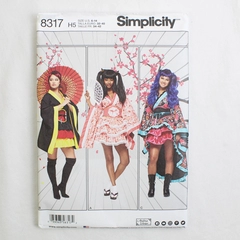 Simplicity Andrea Schewe 8317 Asian/Japanese Inspired Costumes Women's H5 (6-14)