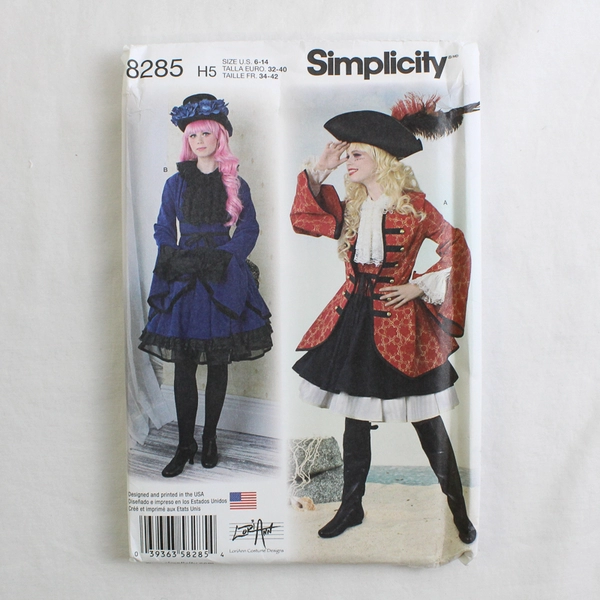 Simplicity LoriAnn Costume Designs 8285 Lolita Style Dresses Womens Sz H5 (6-14)