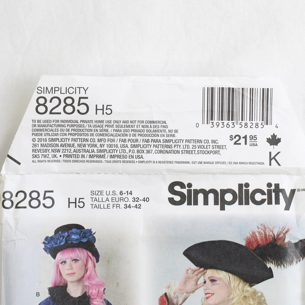 Simplicity LoriAnn Costume Designs 8285 Lolita Style Dresses Womens Sz H5 (6-14)