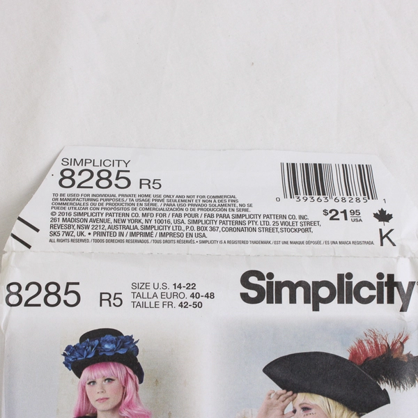 Simplicity LoriAnn Costume Designs 8285 Lolita Style Dresses Women's R5 (14-22)