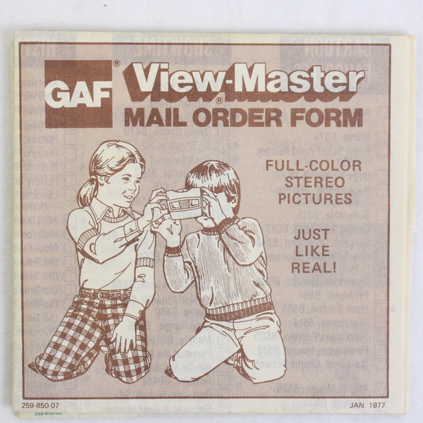 Lot Of 2 Vintage GAF View Master Stereo Pictures Mail Order Forms 1970s