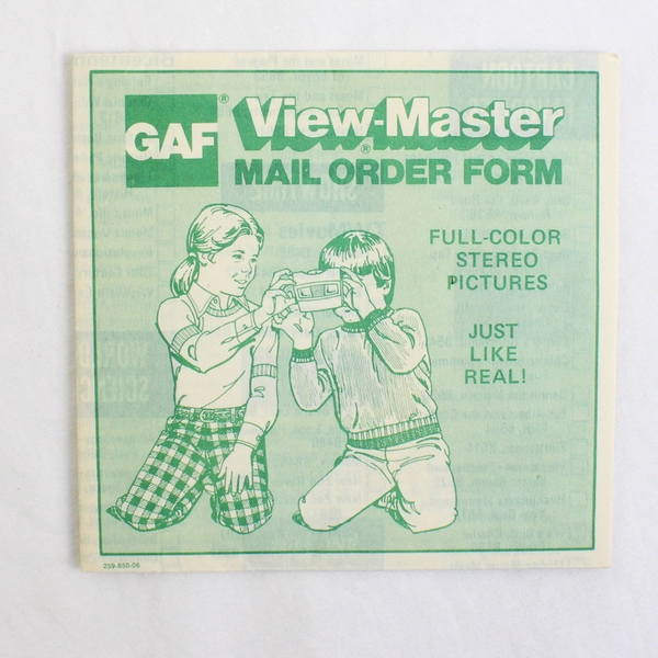Lot Of 2 Vintage GAF View Master Stereo Pictures Mail Order Forms 1970s
