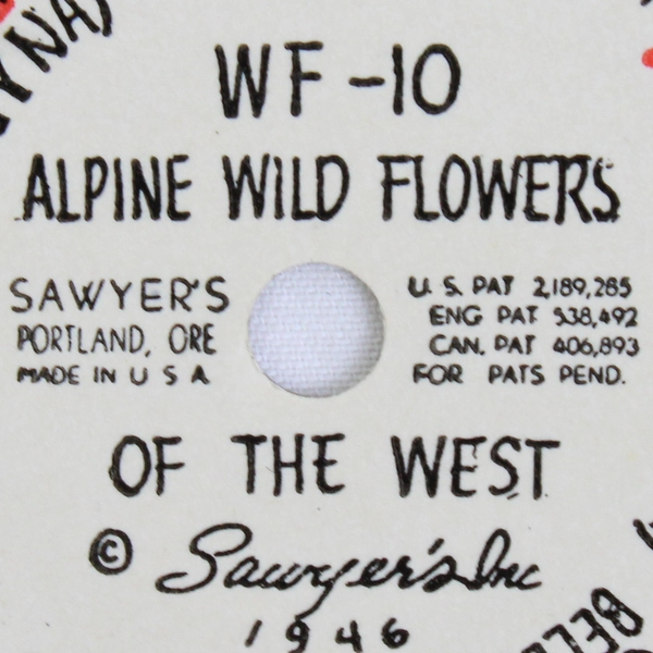 Vintage 1946 Sawyer's View Master WF10 Alpine Wild Flowers Western USA