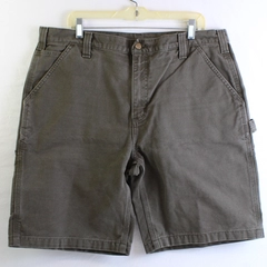 Carhartt Shorts Men's 38 Brown Canvas Work Carpenter with Utility Pockets