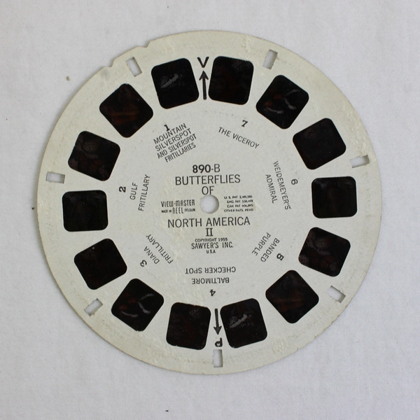 Lot of 2 Sawyer's View Master 890B 890C Butterflies of North America I III Reels