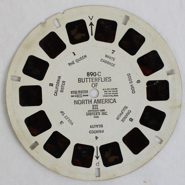 Lot of 2 Sawyer's View Master 890B 890C Butterflies of North America I III Reels