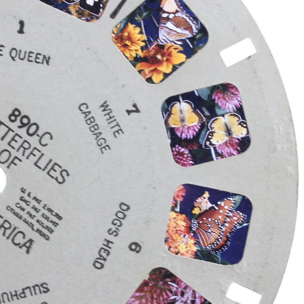 Lot of 2 Sawyer's View Master 890B 890C Butterflies of North America I III Reels