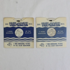 Lot Of 2 1946 Chile Santiago Lakes Region Sawyer's View Master Reels 641 643