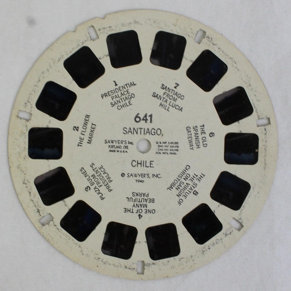 Lot Of 2 1946 Chile Santiago Lakes Region Sawyer's View Master Reels 641 643