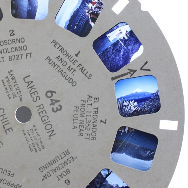 Lot Of 2 1946 Chile Santiago Lakes Region Sawyer's View Master Reels 641 643