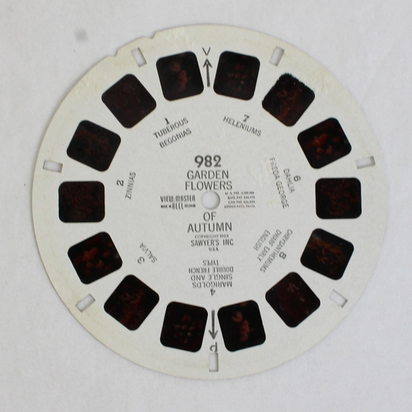 Lot Of 2 Garden Flowers Spring Autumn Sawyer's View-Master Reels 980 982