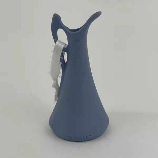 Miniature Blue Wedgewood Style Jasperware Bud Pitcher Vase