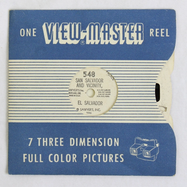 Vintage San Salvador and Vicinity El Salvador 1946 View-Master Reel 548