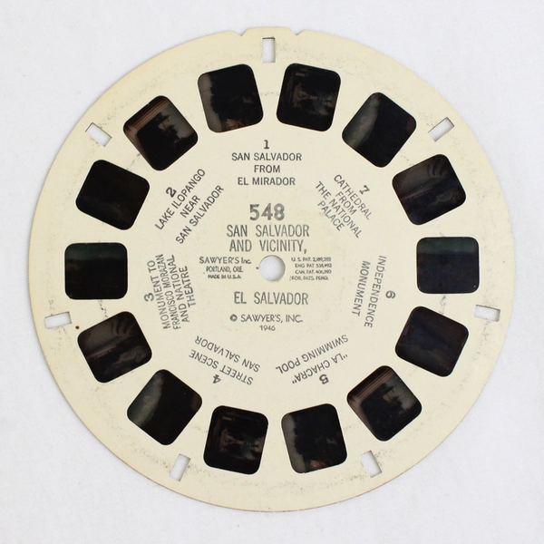 Vintage San Salvador and Vicinity El Salvador 1946 View-Master Reel 548