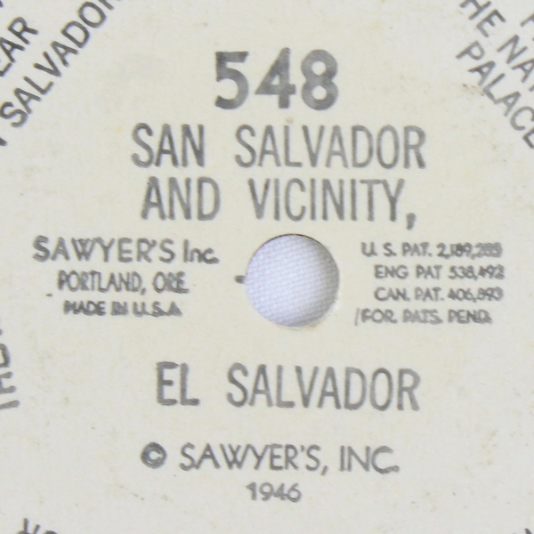 Vintage San Salvador and Vicinity El Salvador 1946 View-Master Reel 548
