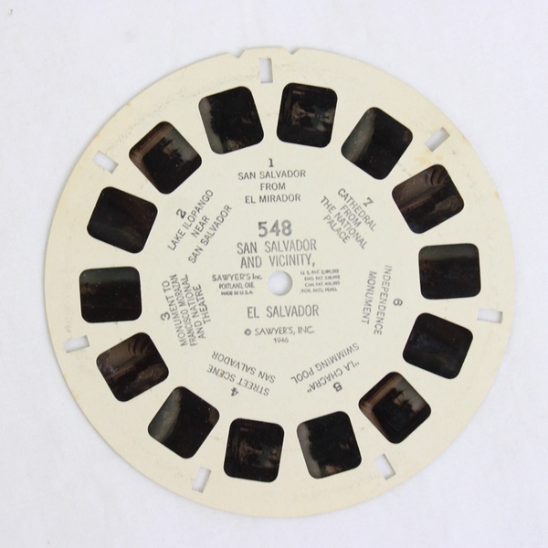 Vintage San Salvador and Vicinity El Salvador 1946 View-Master Reel 548