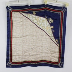 Women's Multicolor Chain Print Silk Scarf 34"