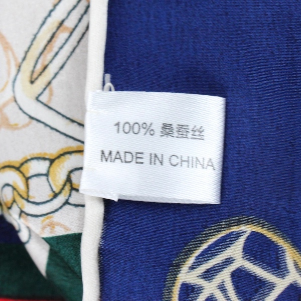 Women's Multicolor Chain Print Silk Scarf 34"