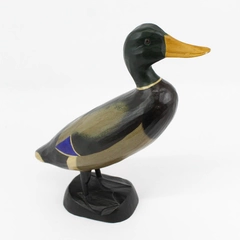 Beaches Hand Carved & Painted Wooden Mallard Duck Figurine 14 inch