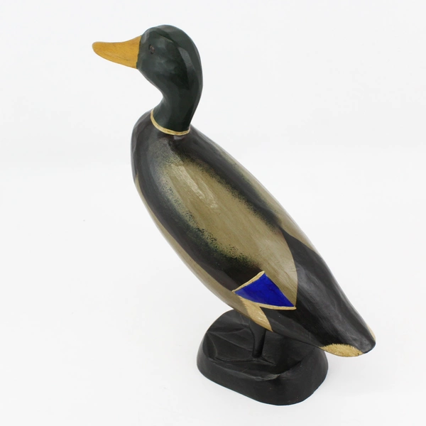 Beaches Hand Carved & Painted Wooden Mallard Duck Figurine 14 inch