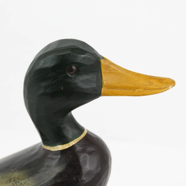 Beaches Hand Carved & Painted Wooden Mallard Duck Figurine 14 inch