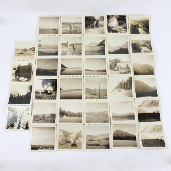 Lot Of 34 Vintage 1950s Family Travel Photo Canada Rockies Washington Oregon PNW