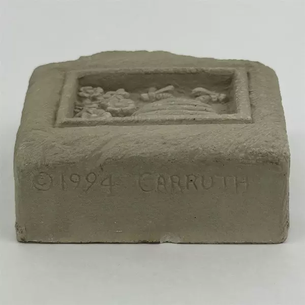 1994 Carruth Studio Honey Bee Mini Hanging Stone Plaque