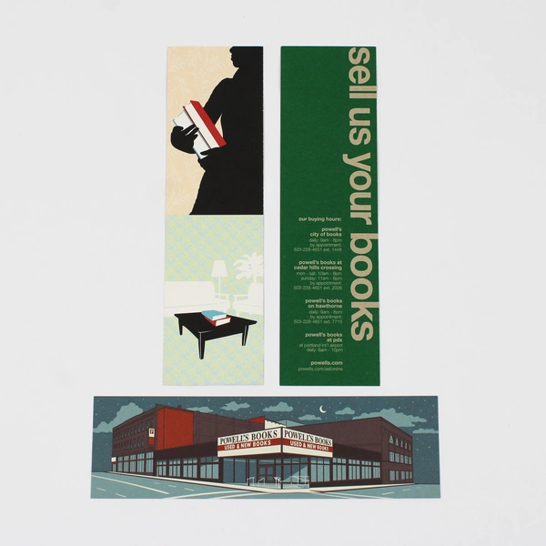 Lot Of 3 Powell's Books Bookmarks Portland Oregon