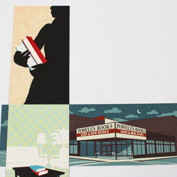 Lot Of 3 Powell's Books Bookmarks Portland Oregon