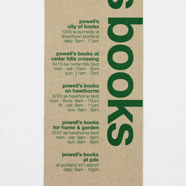  Lot Of 4 Powells Books Bookmarks Portland Oregon