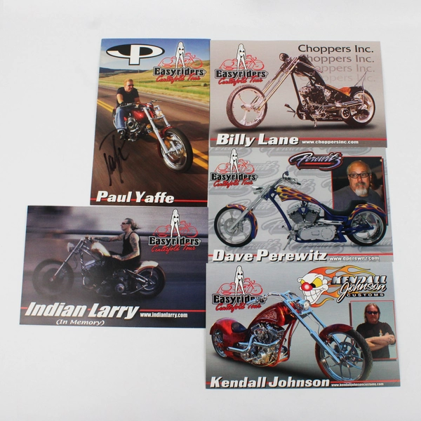 Lot OF 5 2000s Easyriders Tour Motorcycle Chopper Builder Hero Cards