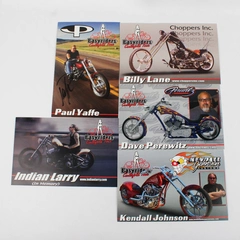Lot OF 5 2000s Easyriders Tour Motorcycle Chopper Builder Hero Cards