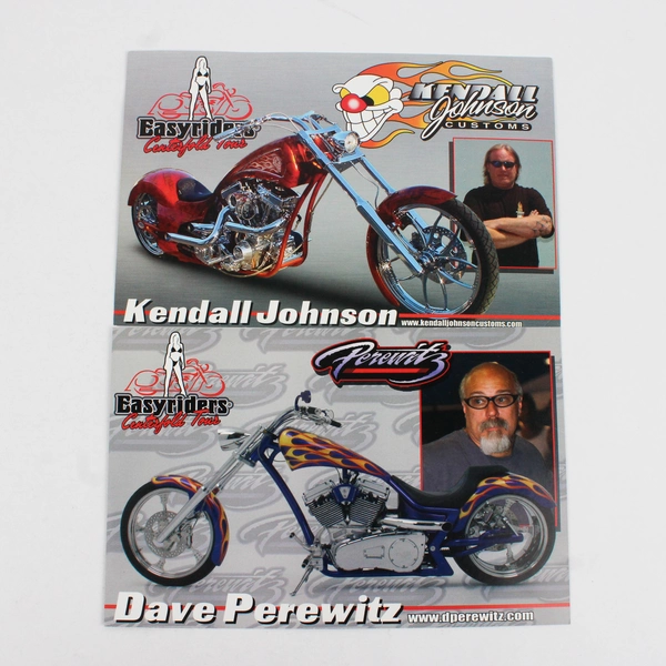 Lot OF 5 2000s Easyriders Tour Motorcycle Chopper Builder Hero Cards