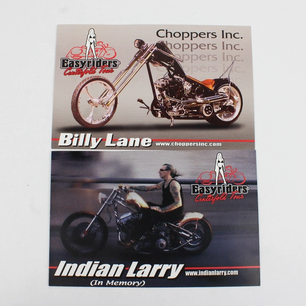 Lot OF 5 2000s Easyriders Tour Motorcycle Chopper Builder Hero Cards
