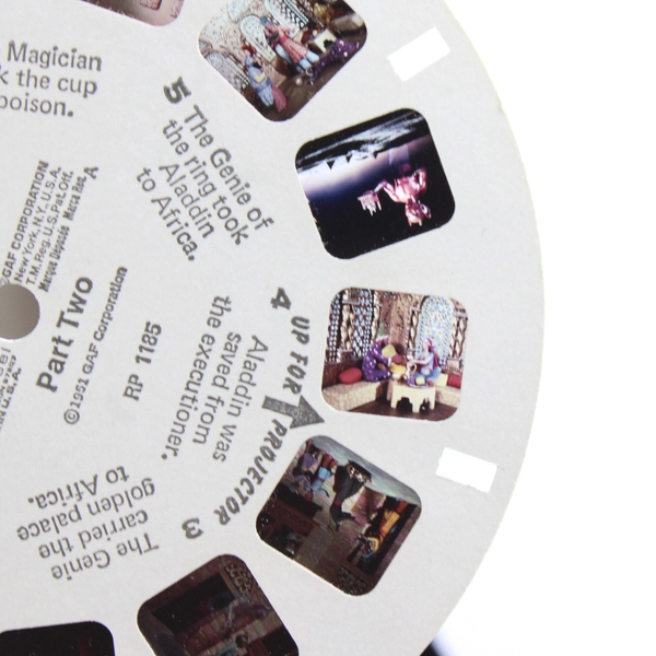 Set Of 2 Vintage Aladdin And The Magic Lamp View Master Reels RP 1184 RP 1185