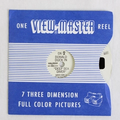 Vintage 1953 Sawyer's View Master DX2 Donald Duck In Deep Sea Diver